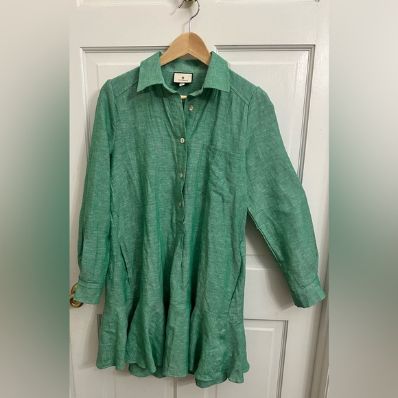 Tuckernuck Sea Green Callahan Shirt Dress - Picture 7 of 14